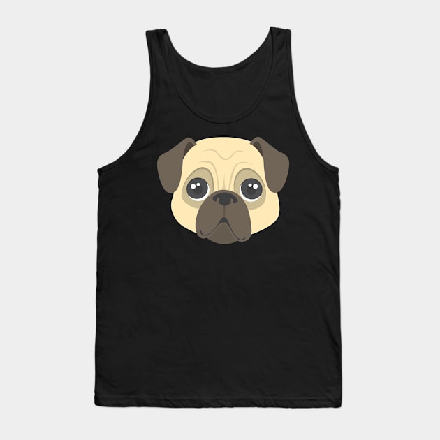 Pug Tank Top by MaiKStore